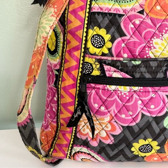 Vera Bradley Floral Ziggy Zinnia Iconic Hipster Crossbody Shoulder Bag Orange S - Picture 10 of 11